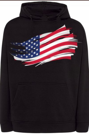 USA Męska Modna Bluza Kaptur nadruk r.XL
