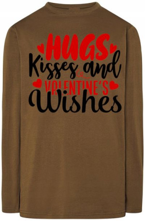 Walentynki Bluza Longsleeve Modna Nadruk r.XS