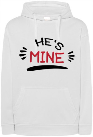 Walentynki Bluza nadruk He’s Mine Mój r.M