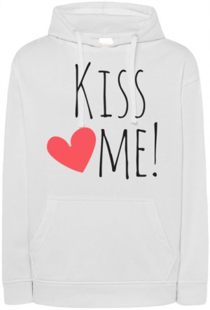 Walentynki Bluza nadruk Kiss Me Serce r.3XL