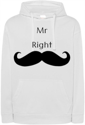 Walentynki Bluza nadruk Mr Right r.3XL