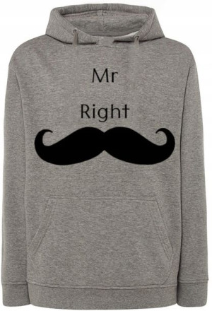 Walentynki Bluza nadruk Mr Right r.M