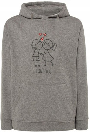 Walentynki Bluza nadruk Para Miłość r.XL