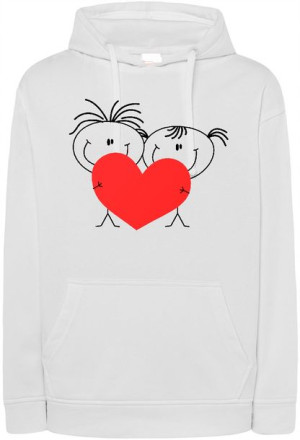 Walentynki Bluza nadruk Para Miłość Serce r.3XL