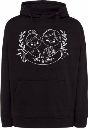Walentynki Bluza nadruk Para Młoda Mr Mrs r.XL