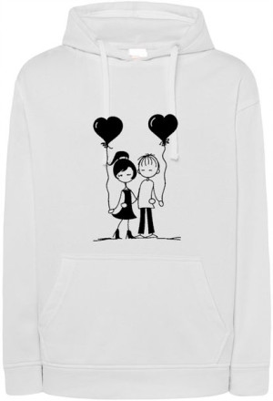 Walentynki Bluza nadruk Para Serca r.XL