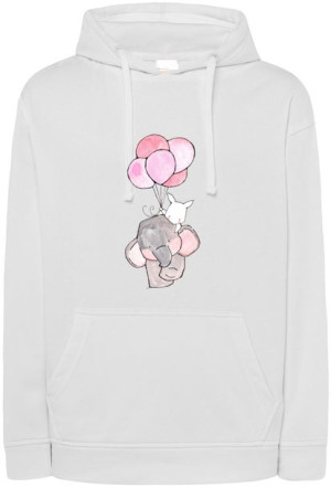 Walentynki Bluza nadruk Słonik Balony r.XXL