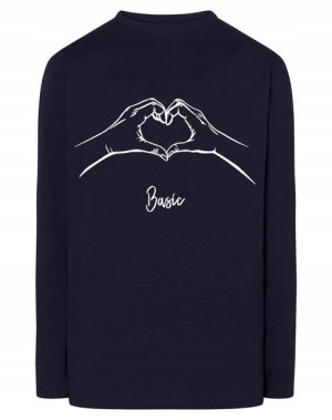 Walentynki Longsleeve = Basic Love MIŁOŚĆ r.M