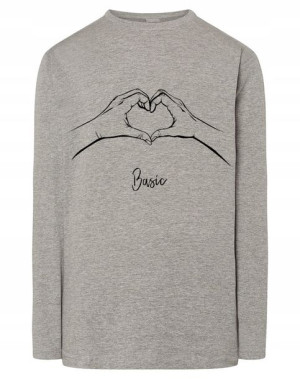 Walentynki Longsleeve = Basic Love MIŁOŚĆ r.S