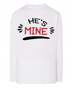 Walentynki Longsleeve męski dla Par Mine Mój M