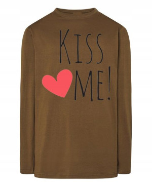 Walentynki Longsleeve męski Kiss Me Serce r.XXL