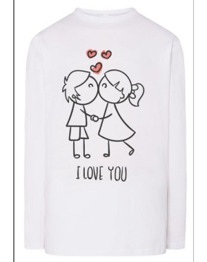Walentynki Longsleeve męski nadruk Para Miłość XXL