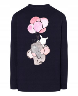 Walentynki Longsleeve męski Słonik Balony r.5XL