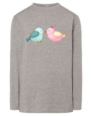 Walentynki Longsleeve nadruk Gołąbki Miłość r.XXL