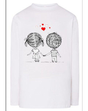 Walentynki Longsleeve nadruk Para Miłość r.3XL