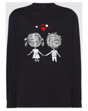 Walentynki Longsleeve nadruk Para Miłość r.3XL