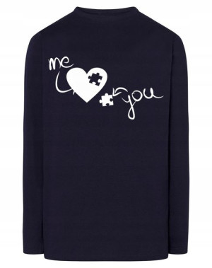 Walentynki Longsleeve nadruk Ty i Ja Miłość r.L