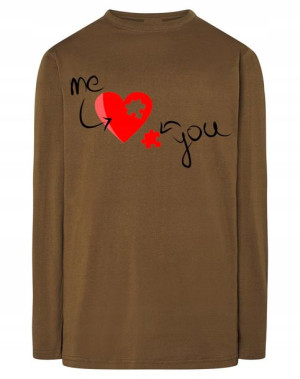Walentynki Longsleeve nadruk Ty i Ja Miłość r.XL