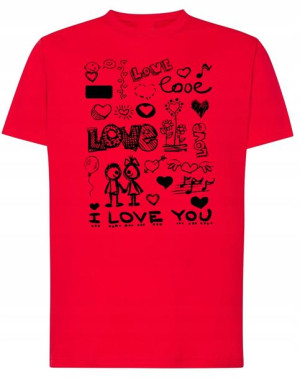 Walentynki Prezent T-Shirt męski Miłość Love r.5XL