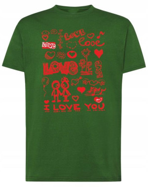Walentynki Prezent T-Shirt męski Miłość Love r.S