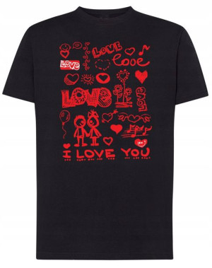 Walentynki Prezent T-Shirt męski Miłość Love r.XL