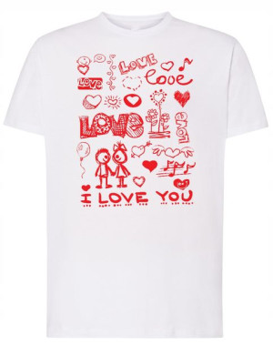 Walentynki Prezent T-Shirt męski Miłość Love r.XXL