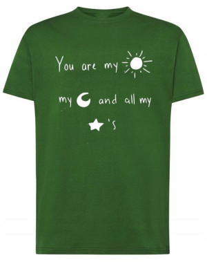 Walentynki Prezent T-Shirt męski nadruk napisy 4XL