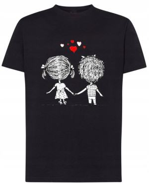 Walentynki Prezent T-Shirt męski Para Miłość r.5XL