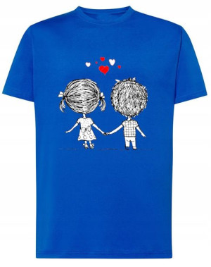 Walentynki Prezent T-Shirt męski Para Miłość r.XS