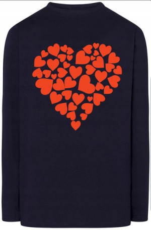 Walentynki Serce Bluza Longsleeve Nadruk r.4XL