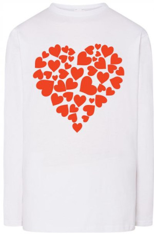 Walentynki Serce Bluza Longsleeve Nadruk r.XXL