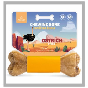 Kość do żucia struś 17 cm dla psa. Chewing bone. Pokusa.