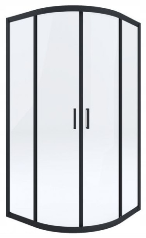 Kabina półokrągła 90x90 Deante FUNKIA czarna