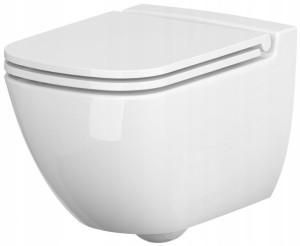 Miska WC zawieszana Clean On + deska sedesowa SLIM