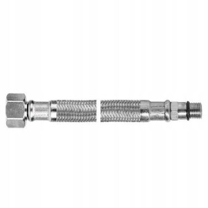 Wężyk 30 cm w oplocie stalowym M10 3/8 Ferro WBS15
