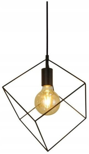 lampa wiszaca czarna metalowa LED nowoczesna