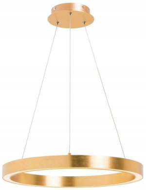 Lampa wiszaca zloto kolo elegancka nowoczesna LED