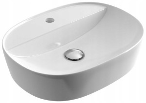 Umywalka nablatowa 50 cm Actima RONITY 50s biała