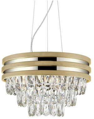 Lampa wisząca złota kryształowa Zuma Line NAICA
