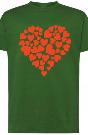 Walentynki Serce Modny T-Shirt Nadruk r.4XL