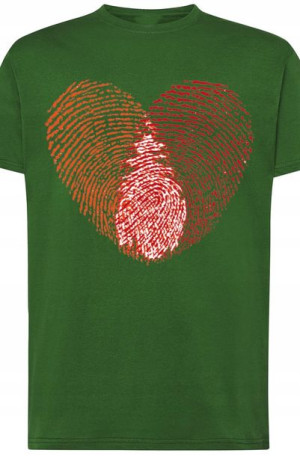 Walentynki Serce T-Shirt Odcisk Nadruk r.L