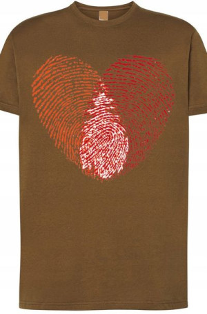 Walentynki Serce T-Shirt Odcisk Nadruk r.XL
