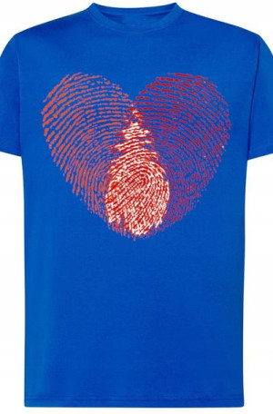Walentynki Serce T-Shirt Odcisk Nadruk r.XXL