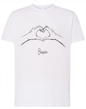 Walentynki T-Shirt męski Basic Love MIŁOŚĆ r.4XL