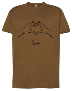 Walentynki T-Shirt męski Basic Love MIŁOŚĆ r.M
