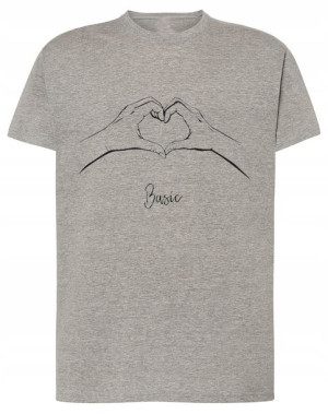 Walentynki T-Shirt męski Basic Love MIŁOŚĆ r.S