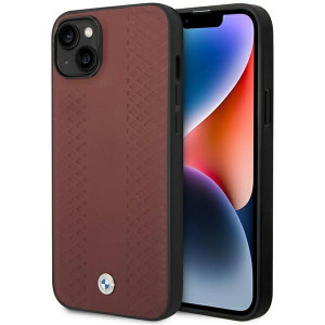 Etui BMW BMHCP14S22RFGR Apple iPhone 14 burgundowy/burgundy Leather Diamond