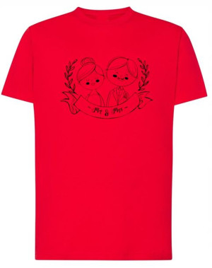 Walentynki T-Shirt męski Para Mr and Mrs r.4XL