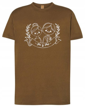 Walentynki T-Shirt męski Para Mr and Mrs r.M