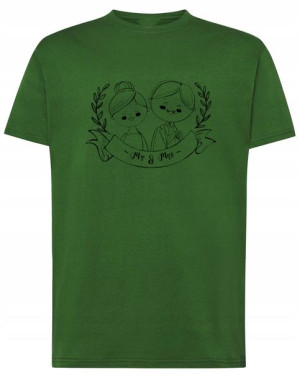Walentynki T-Shirt męski Para Mr and Mrs r.XXL